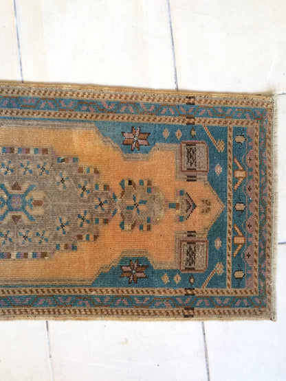 Turkish Rug, Oushak Rug, Rustic Oushak Rug, Wool Oushak Rug, Oushak Runner Rugs, Farmhouse Rug, Vintage Rug, Minimalist Rug, Hand Made Rug