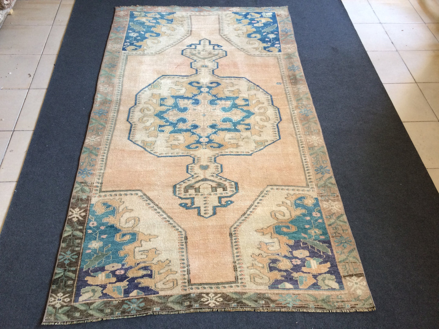 OUSHAK RUG TURKISH Oushak Rug Vintage Rug Turkish Rugs Wool Oushak Rug Hand Made Rugs Vintage Turkish Rug