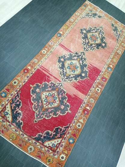 10 X 4.4. Oushak Runner Rug Turkish Runner Rug Vintage Runner Rug Hallway Runner Rug Kitchen Runner Rug Wool Runner Rug Wool Oushak Rug