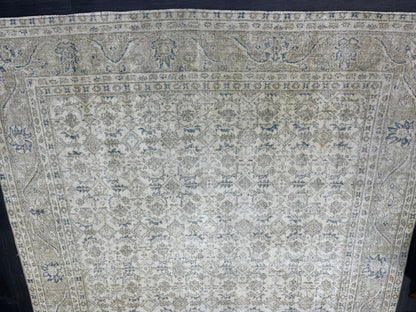 Muted Vintage RUG 6.5 x 10.3 TURKISH Rug Distressed Vintage Turkish Rug Muted Oushak Rug Large Persian Rugs Vintage Oriental Rug 7x10