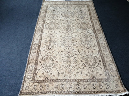 6.9 x 3.8 Rugs, Hand Made Rug, Neutral Rug, Rustic Rug, Boho Rug, Rug Runner, Neutral Turkish Rug, Farmhouse Rug, Vintage Rug, Wool rug