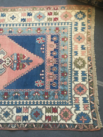 5x8 feet oushak turkish rug, handmade wool living room rug, Hand knotted rug