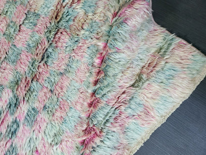 Antique Wool Rug, 2.7 x 4 Vintage Shaggy Rug,High Wool Pile Rug, Plush Rug, Handmade Rug, Hand Knotted Rug, Turkish Rug, Nomad Rug,Rear Rug,