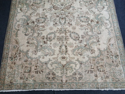 6.5 x 10 Oushak Runner Rug Turkish Runner Rug Vintage Runner Rug Hallway Runner Rug Kitchen Runner Rug Wool Runner Rug Wool Oushak Rug