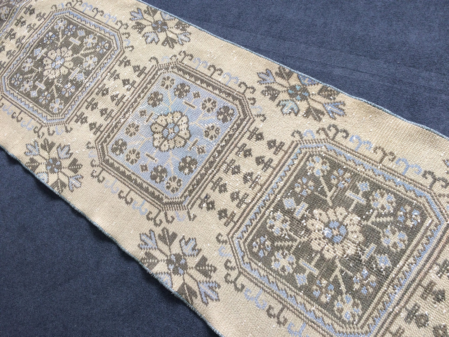 12 X 2.7 FT Oushak Runner Turkish Runner Rug Vintage Runner Rug Hallway Runner Rug Turkish Rug Runner Wool Runner Rug Wool Oushak Rug