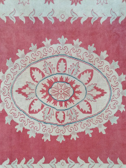 5.9 x 7.8 Oushak turkish rug, large vintage rug -  handmade wool rug, living room rug, bohemian rug,