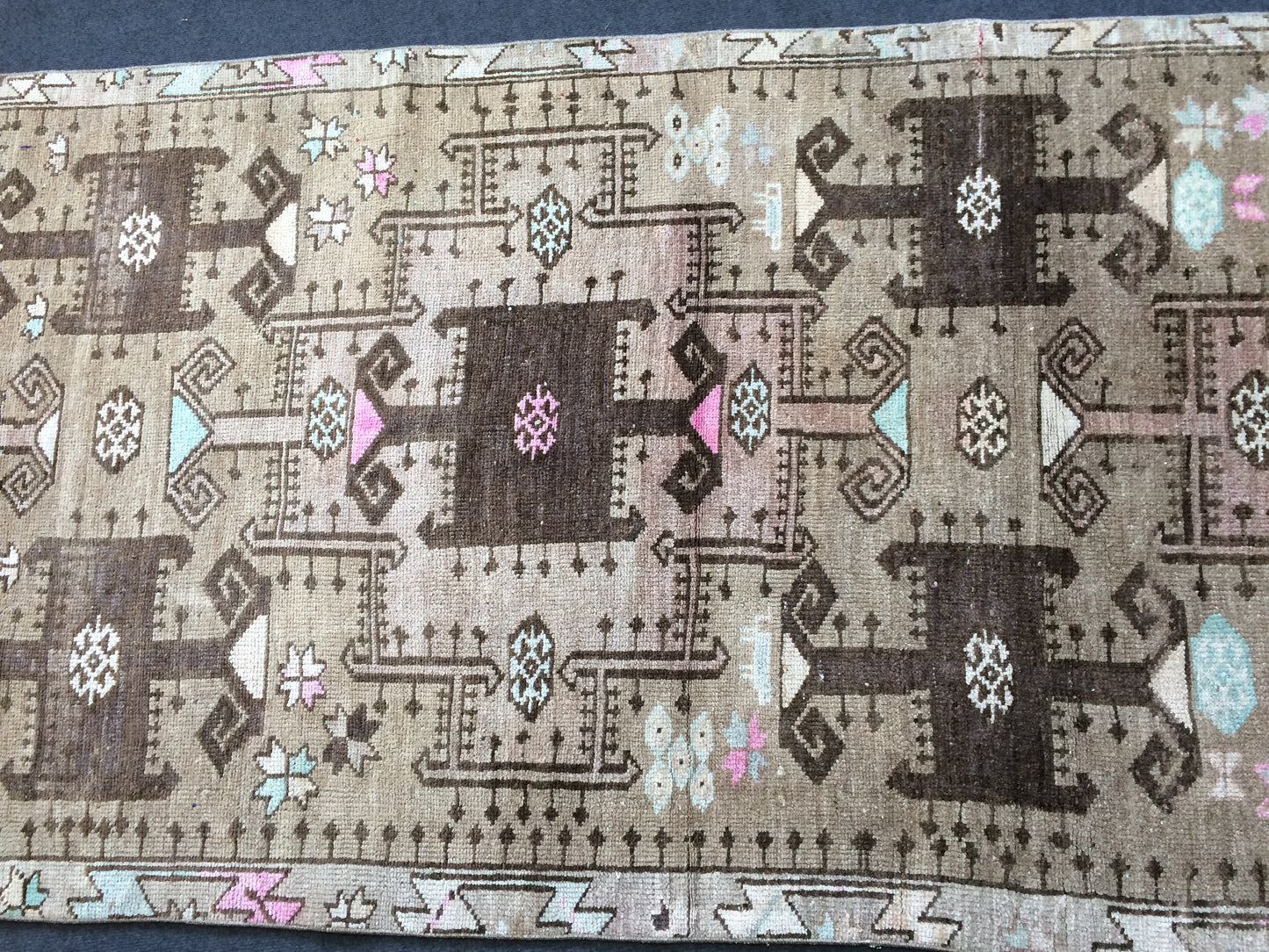 12.3 X 3.10 Oushak Runner Rug Turkish Runner Rug Vintage Runner Rug Hallway Runner Rug Kitchen Runner Rug Wool Runner Rug Wool Oushak Rug