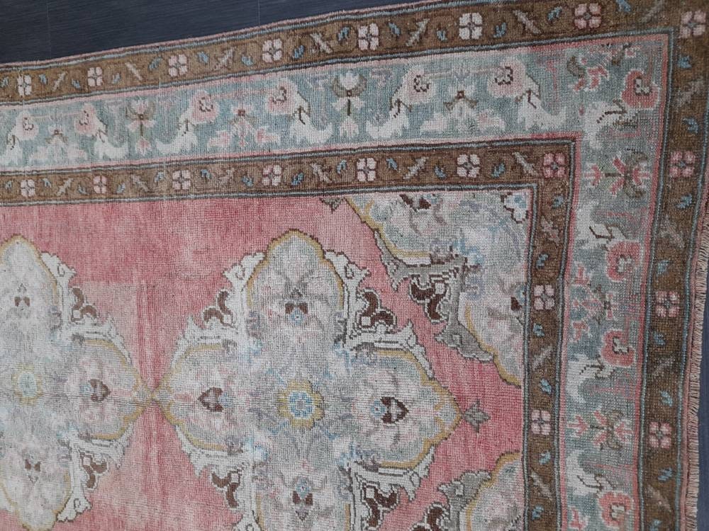 Vintage Runner 4.7 x 11 Rug Turkish Runner Rug Handmade Runner Rug Staircase Runner Kitchen Runner Rug Wool Runner Rug Wool Oriental Runner