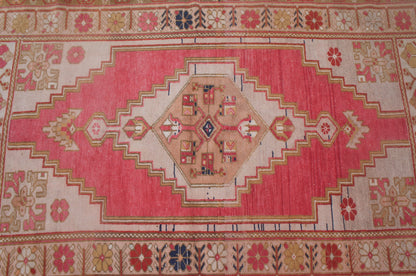 Vintage Turkish  Rug, Turkish Rug,  Oushak Rug, Bohemian  rug, Hand Made Rug, Earth tones Rug, Wool  rug, Kitchen Rug, Vintage Rug