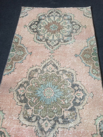 11.3 X 2.7 Oushak Runner Rug  Vintage Runner Rug Turkish Runner Rug Hallway Runner Rug Kitchen Runner Rug Wool Runner Rug Wool Oushak Rug