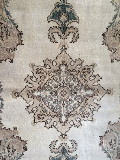 Oushak Rug Vintage Turkish  Rug,Wool Rug Turkish Rug Antique Rug Rug,Handmade Oriental Rug,Persian Rug