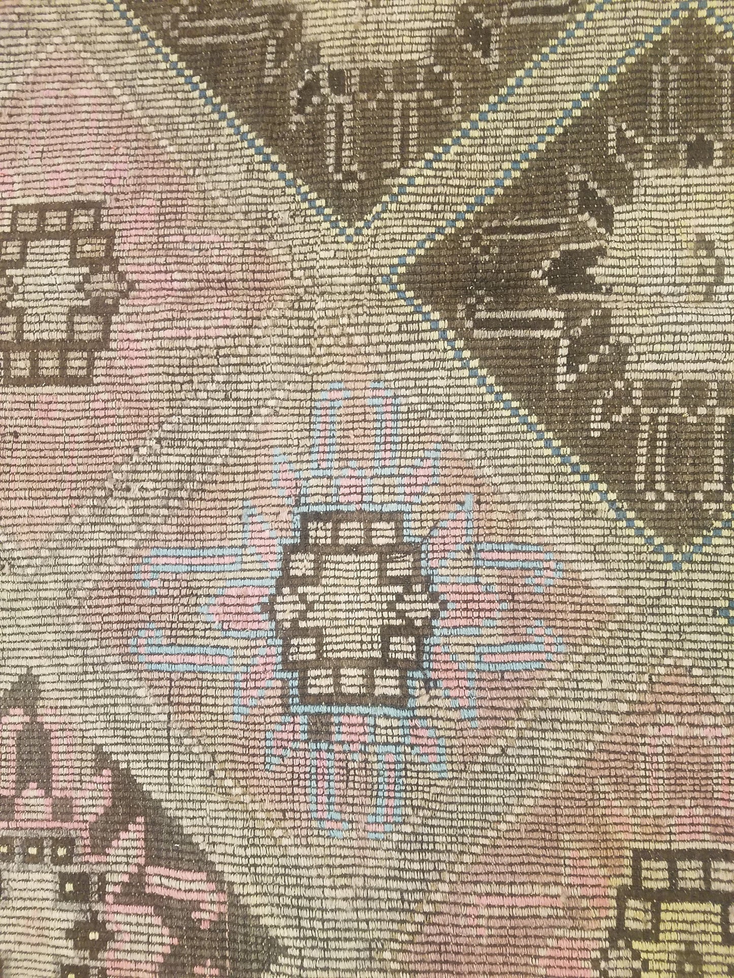 6 x 9 flatwoven with embroidery rug, handmade kilim wool rug, vintage turkish rugs oushak rug vintage oushak rug, wool rug