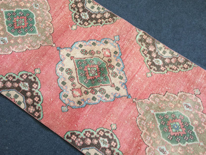 3 x 12.5 Oushak Runner Rug Turkish Runner Rug Vintage Runner Rug Hallway Runner Rug Kitchen Runner Rug Wool Runner Rug Wool Oushak Rug