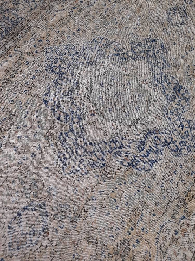 Large OUSHAK RUG TURKISH Oushak Rug Vintage 8.6 x 12.5 Rug Vintage Persian Rug Wool Oriental Rug Hand Made Rug 9x12 Vintage Turkish Rug