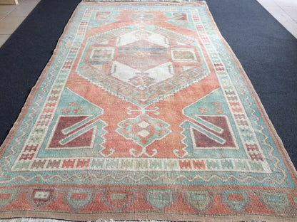 Rugs, Hand Made Rug, Oushak Rug, Turkish Rugs, Bohemian Rug, Oriental Turkish Rug, Farmhouse Rug, Vintage Rug, Wool  Oushak Rug Wool Rugs