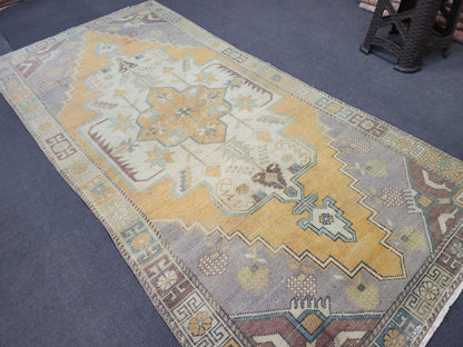 Vintage Rug, Handmade 4 x 8.4 Rug, Oushak Rug, Turkish Rug, Persian Rug, Vintage Rug, Wool rug, Oriental Rug