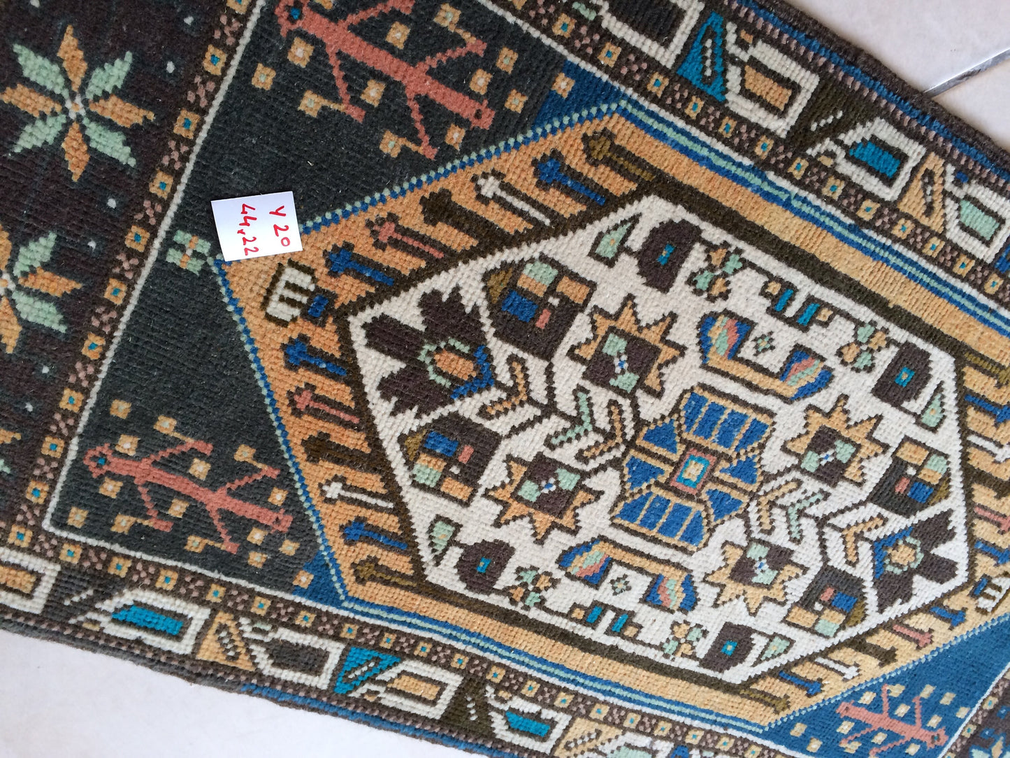 Hand Made Rug Oushak Rug Mini Rug Small Area Rug Turkish Rug Oushak Rug Hand Made Rug Vintage Rug