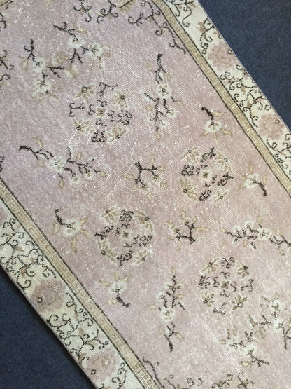 Turkish Rug, Oushak Rug, Rustic Oushak Rug, Wool Oushak Rug, Oushak Runner Rugs, Farmhouse Rug, Vintage Rug, Minimalist Rug, Hand Made Rug