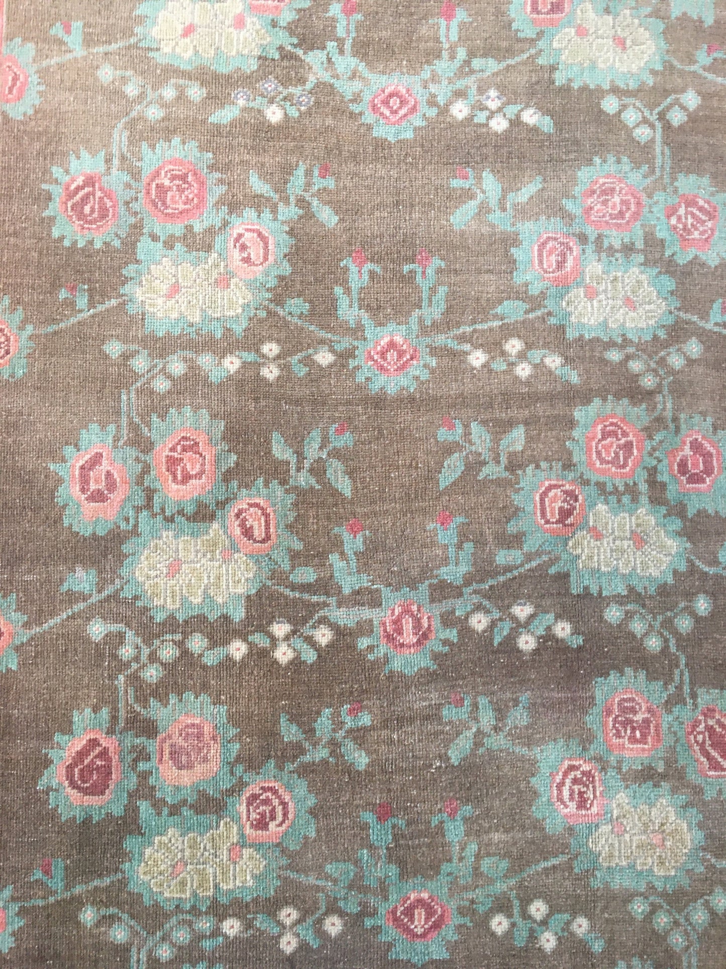 4.4x7.8 feet wool natural brown kitchen area rug, turkish handmade pink bedroom rug, large bathroom floor rug, hallway middle vintage rugs