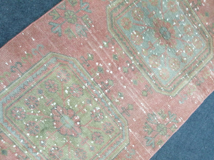 2 6 x 11.4 Oushak Runner Rug Turkish Runner Rug Vintage Runner Rug Hallway Runner Rug Kitchen Runner Rug Wool Runner Rug Wool Oushak Rug