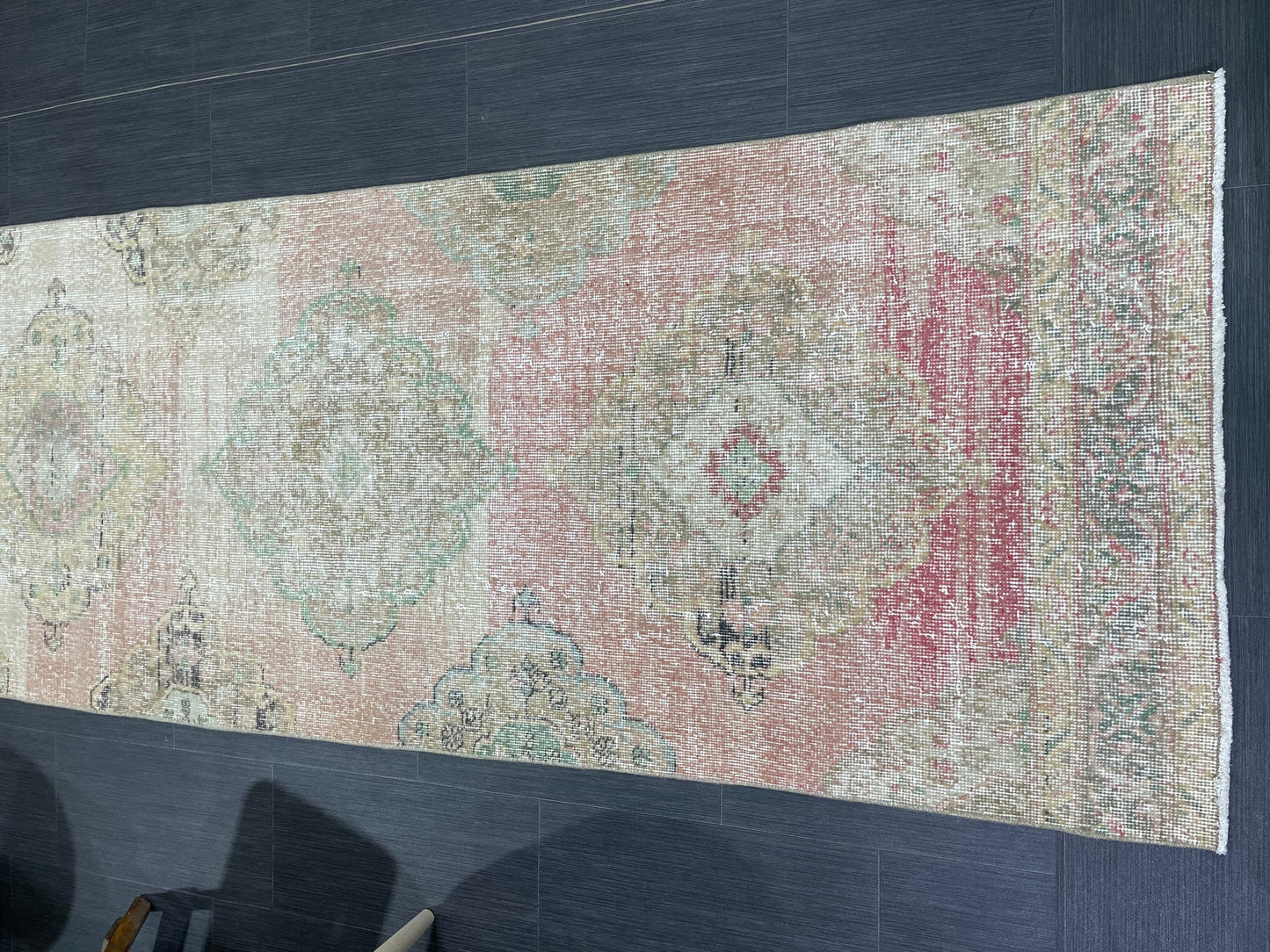 Handmade Runner RUG 3 x 12 TURKISH Oushak Rug Vintage Runner Rug Vintage Runner Rug Wool Oushak Rug Antique Rug Hand Knotted Rug