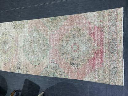 Handmade Runner RUG 3 x 12 TURKISH Oushak Rug Vintage Runner Rug Vintage Runner Rug Wool Oushak Rug Antique Rug Hand Knotted Rug