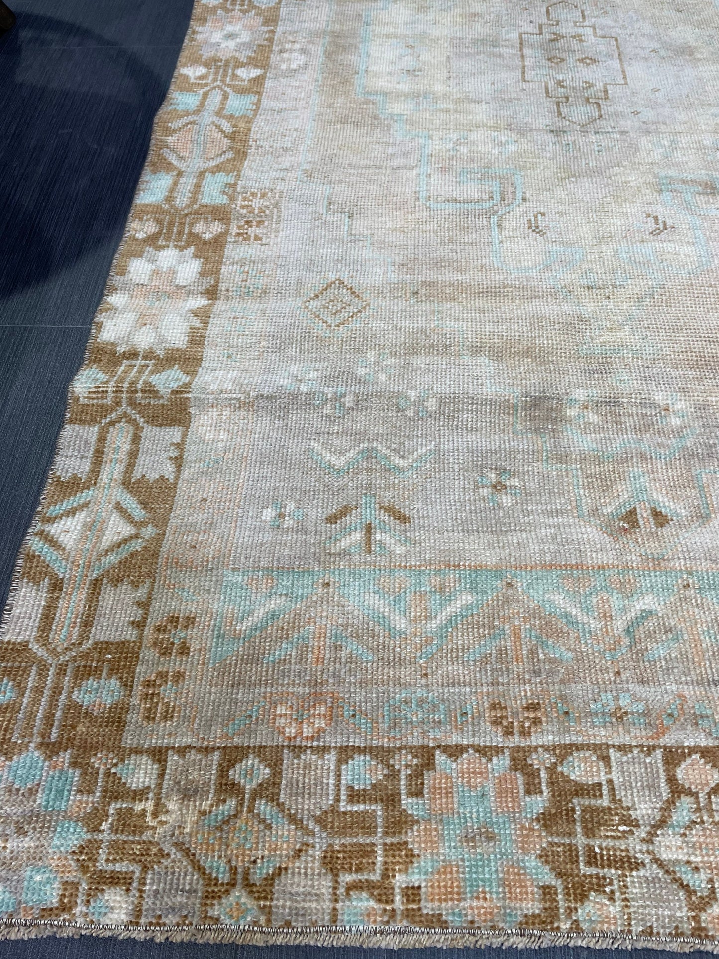 Muted Turkish Rugs,Oushak 3.4  x 6.7 Rug, Hand Knotted Rug, Wool Persian Rug,Handmade Rug,Turkish Rug, Farmhouse Rug, Vintage Rug, Floor Art