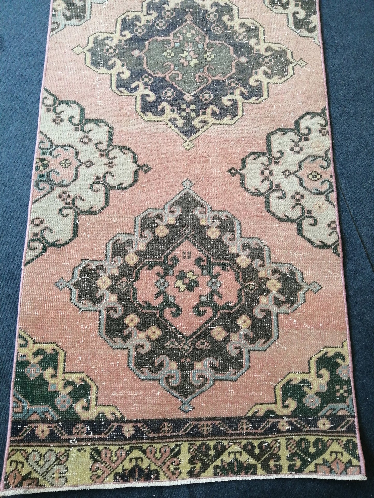 12.5 x 2.7 ft Oushak Runner Rug Turkish Runner Rug Vintage Runner Rug Hallway Runner Rug Kitchen Runner Rug Wool Runner Rug Wool Oushak Rug