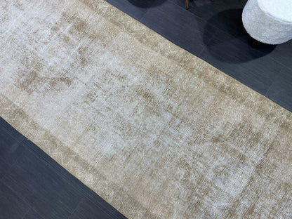 Distressed Vintage Runner Rug 3.6 x 11.5 ft Turkish Runner Rug Vintage Runner Rug Hallway Runner Rug Kitchen Runner Rug Wool Pile Runner Rug