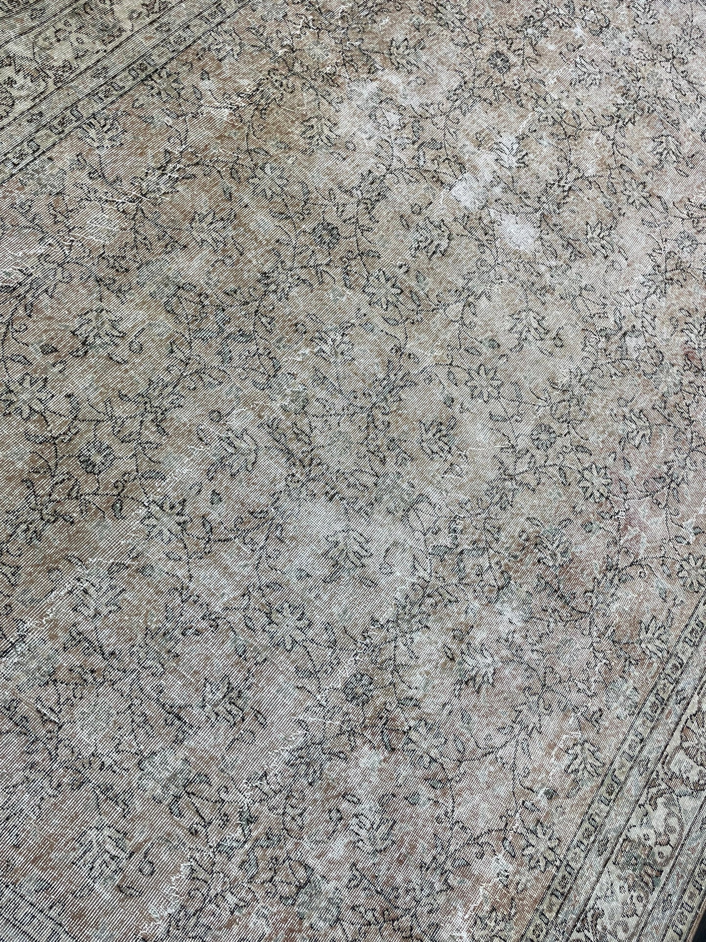 Large Vintage RUG, 8.5 x 12 Rug, Distressed Persian Rug Wool Hand Knotted Rug Oriental Handmade Rug Vintage Turkish Rug