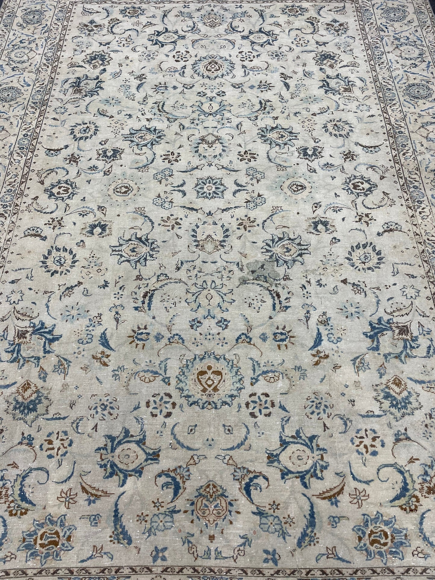 Large Persian RUG 7.6 x 11 Handmade Rug Vintage Turkish Rug Vintage Rug Muted Wool Oushak Rug Hand Made Rugs Art Rug