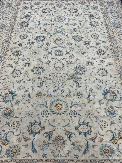 Large Persian RUG 7.6 x 11 Handmade Rug Vintage Turkish Rug Vintage Rug Muted Wool Oushak Rug Hand Made Rugs Art Rug