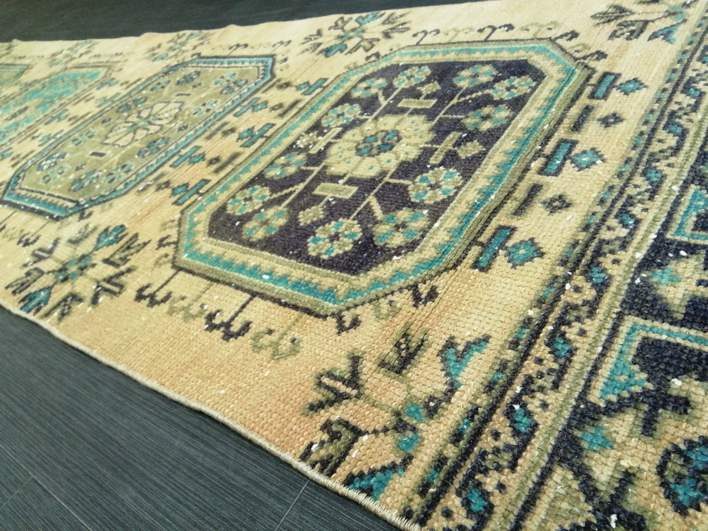 10.4x2.5 Oushak Runner Rug Turkish Runner Rug Vintage Runner Rug 10 x 2.5 Hallway Runner Rug Kitchen Runner Rug Wool Runner Rug