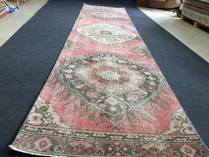 12 x 3 Oushak Runner Rug Turkish Runner Rug Vintage Runner Rug Hallway Runner Rug Kitchen Runner Rug Wool Runner Rug Persian Runner