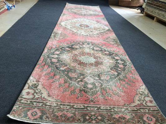12 x 3 Oushak Runner Rug Turkish Runner Rug Vintage Runner Rug Hallway Runner Rug Kitchen Runner Rug Wool Runner Rug Persian Runner