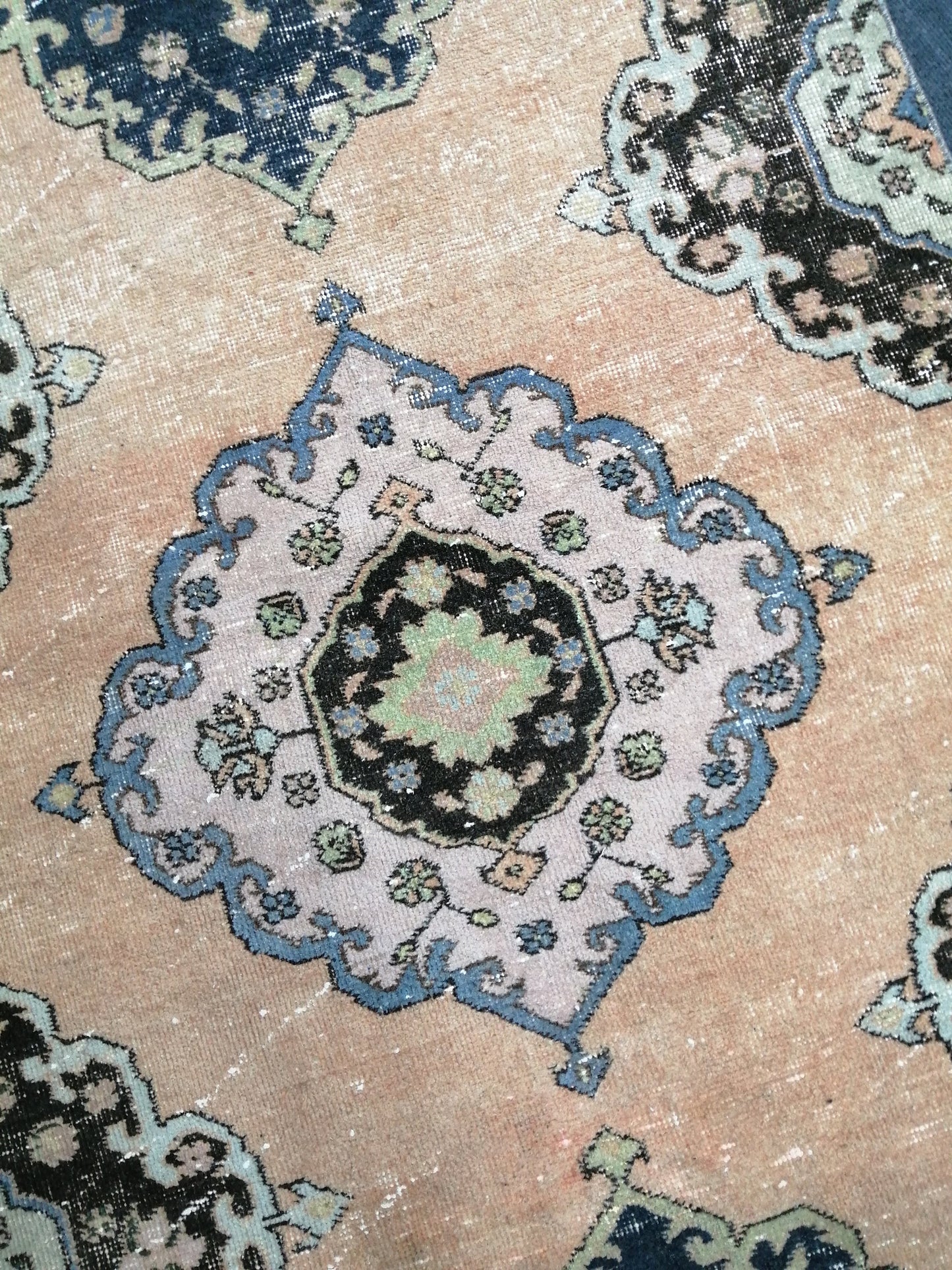 12.7 x 3.3 Oushak Runner Rug Turkish Runner Rug Vintage Runner Rug Hallway Runner Rug Oriental Runner Rug Oushak Runner