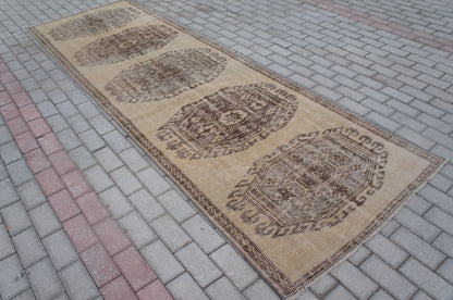 3x11 Oushak  Runner Hallway Long Runner Rug, Oushak Runner Rug, Bohemian Rug, Vintage Rug, Farmhouse Runner Rug, Wool Runner Rug