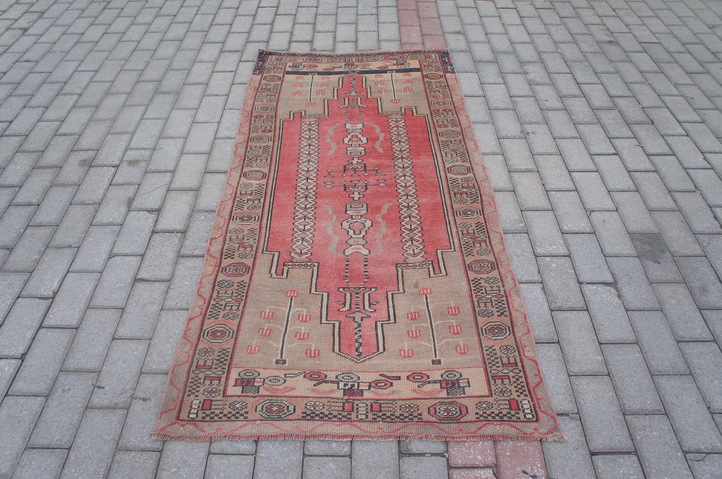 Rug, Eclectic Rug, Turkish Rugs, Oushak Rug,Bohemian Rug, Rug Runner, Rugs Runner, Turkish Rug , Farmhouse Rug, Vintage Rug, Hand Made Rug