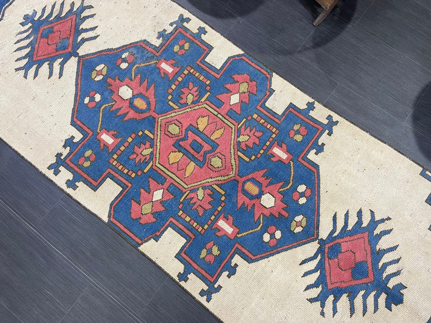 Vintage Runner Rug, Turkish Runner 2.8 x 9.2 Rug. Handmade Runner Rug, Hallway Runner Rug, Wholesale Runner Rug, Hand Knotted Runner Rug.