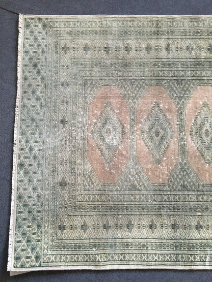 3x5 feet handmade vintage area rug, turkish destroyed middle rug, persian black kitchen rug, medium size bathroom rug, oushak wool muted rug