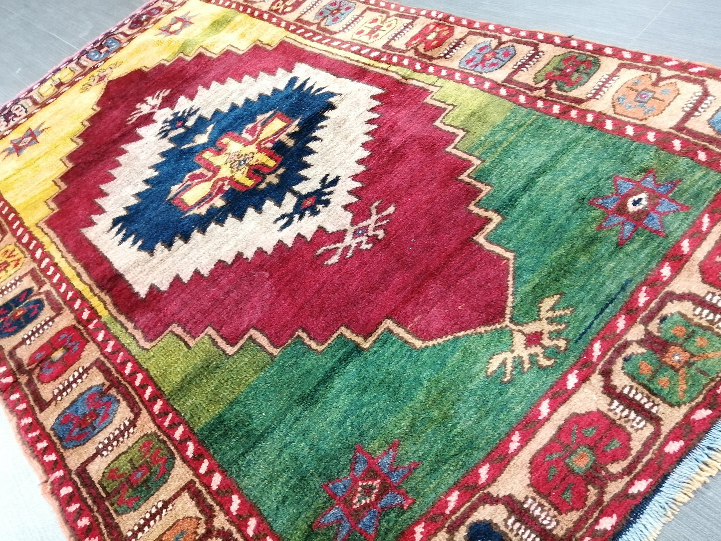 High Pile OUSHAK RUG 5.3 x 3.5 TURKISH Oushak Rug Vintage Oushak Runner Rug  Wool Oushak Rug Hand Made Rugs Vintage Turkish Rug