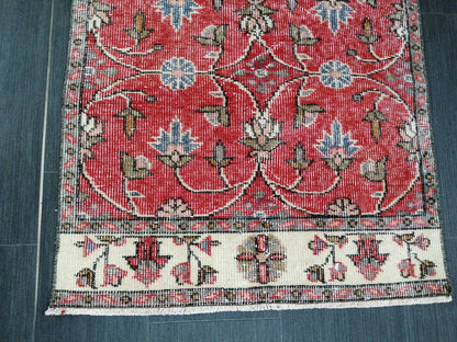 6.3 x 2.4 Oushak Runner Rug Turkish Runner Rug Vintage Runner Rug Hallway Runner Rug Kitchen Runner Rug Wool Runner Rug Wool Oushak Rug