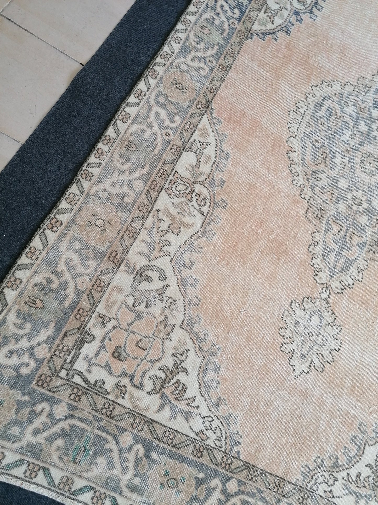 5.8 x 8.10 large oushak rug turkish rug vintage wool oushak rug handmade rugs