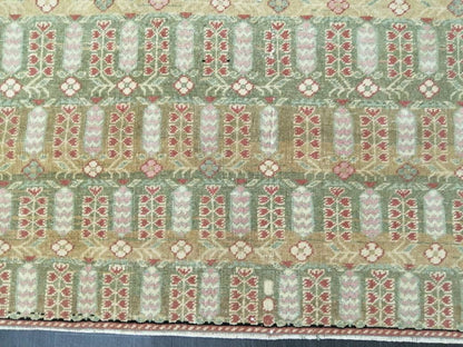 Fabulous Flooring Rugs, Hand Made Rug, 4 x 5.6 Oushak Rug, Pink Rug, Bohemian Rug, Turkish Rug, Farmhouse Rug, Vintage Rug