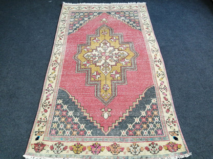 6 x 3.5  Turkish Rug, Oushak Rug, Oushak Rugs, Wool Oushak Rug, Blue Oushak Runner Rugs, Muted Rug, Vintage Rug, Hand Made Rug