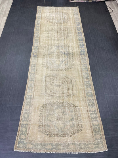 Distressed Runner Rug Turkish Runner Rug 4x12 Vintage Runner Rug Hallway Runner Rug Kitchen Runner Rug Wool Runner Rug Wool Rug