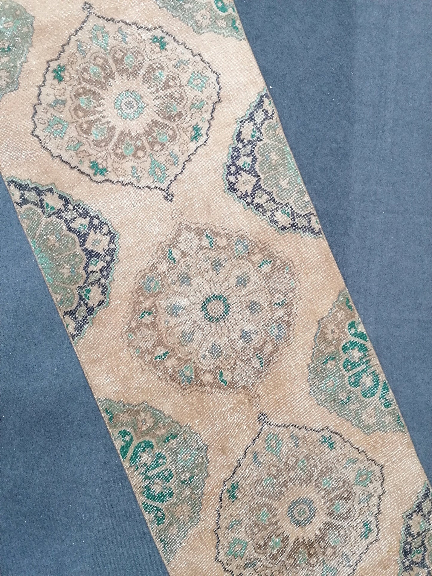 12'2x2'8 runner rug,kitchen runner,vintage runner rug,oushak runner rug