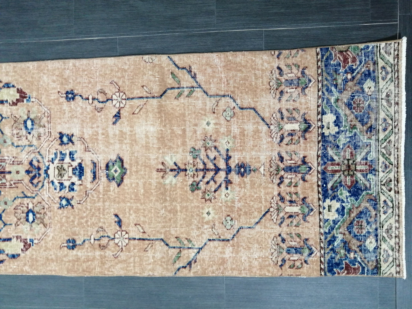 Oushak Runner Rug 2.5 x 10 Turkish Runner Rug Vintage Runner Rug Hallway Runner Rug Kitchen Runner Rug Wool Runner Rug Wool Oushak Rug