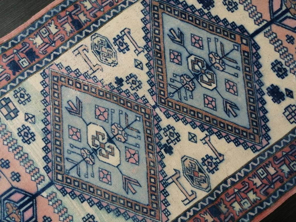 Oriental RUG TURKISH Antique Rug Vintage 5.8 x 3.2 Oushak Rug Vintage Rug Wool Oushak Rug Hand Made Rug Vintage Turkish Rug