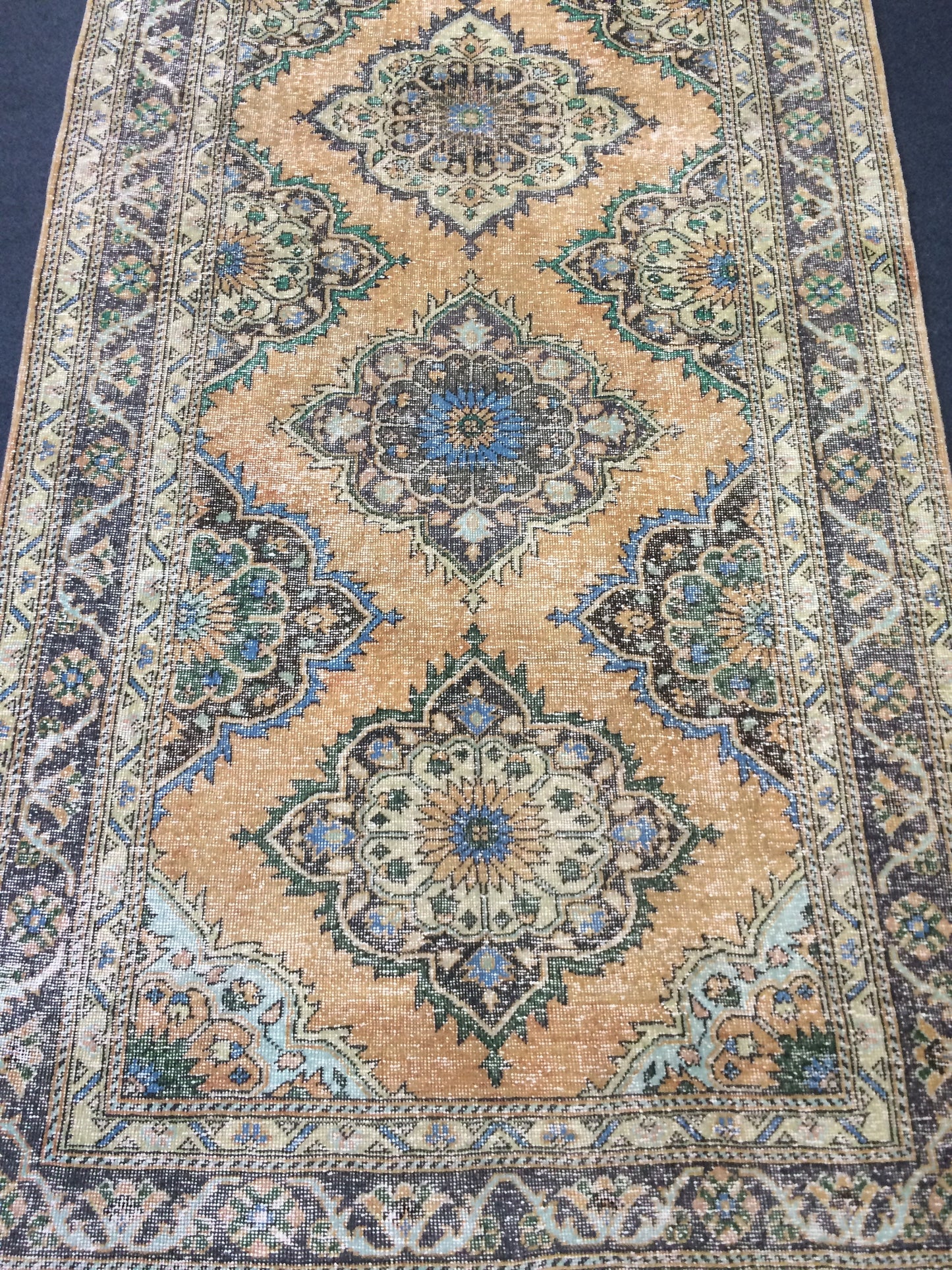 12.3 x 4.8 Large Area Rug Vintage Rug  Oushak Rug Turkish Rug Oriental Runner Carpet Persian Runner Rug 4.8x12.3 Runner